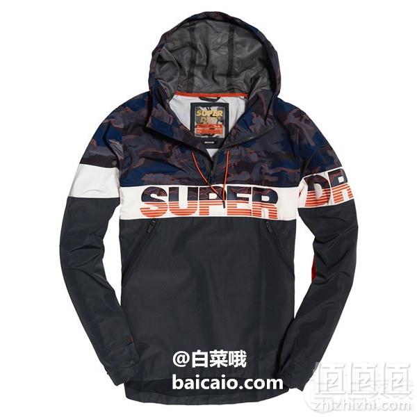 XS码，Superdry 极度干燥 Ryley Overhead 男士连帽夹克317.79元