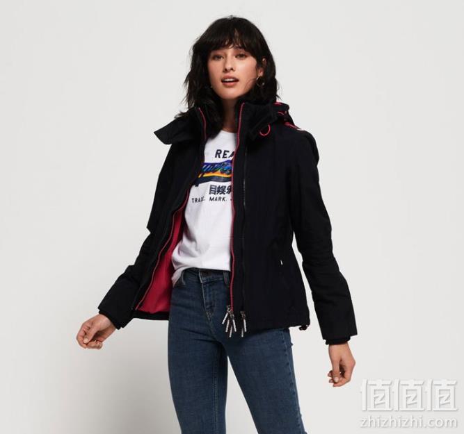 多码，Superdry 极度干燥 TECH 女士连帽防水夹克396.2元