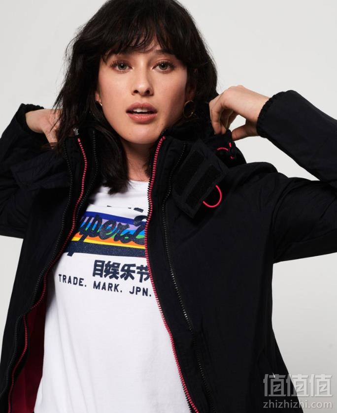 多码，Superdry 极度干燥 TECH 女士连帽防水夹克396.2元