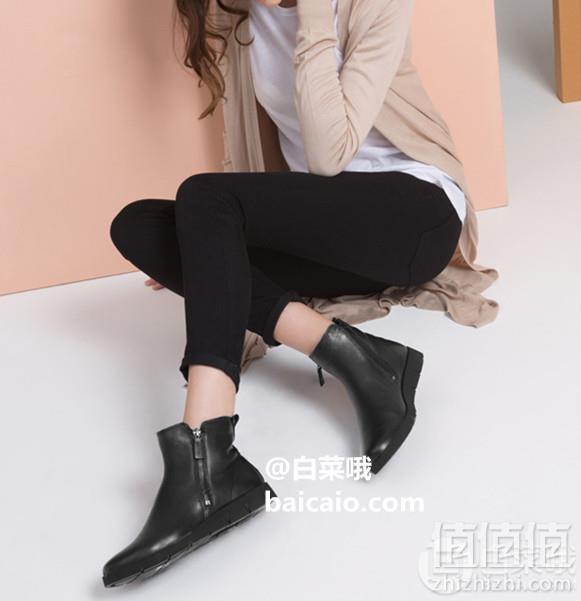 限UK3.5/4码，Ecco 爱步 Bella贝拉系列 女士真皮短靴515.82元