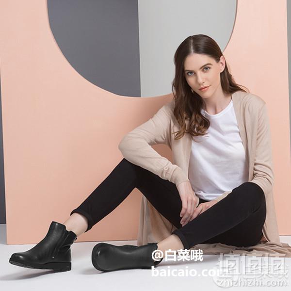 限UK3.5/4码，Ecco 爱步 Bella贝拉系列 女士真皮短靴515.82元