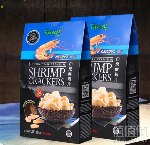 可做2KG哦，印尼进口，Papatonk 啪啪通 DIY自制虾片 500g24.9元包邮（需领券）