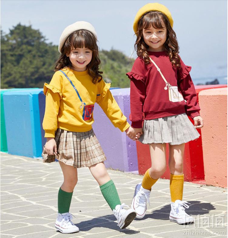 Deesha Mini 笛莎 2019秋冬新款女童长袖加绒卫衣（90~140码）3色59元包邮（需领券）