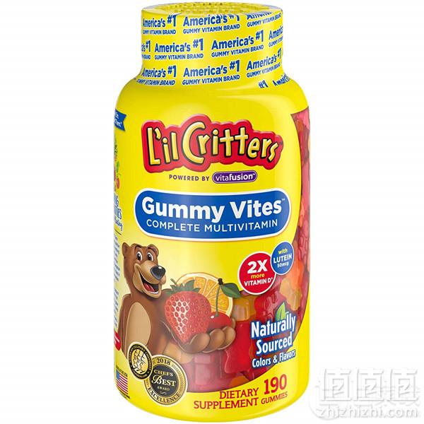 L'il Critters 丽贵 小熊糖 儿童综合维生素软糖190粒*3新低198元包邮（66元/瓶）