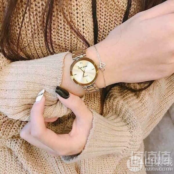 Anne Klein 安妮克莱因 AK/1362CHGB 女士镶钻时装腕表238.63元