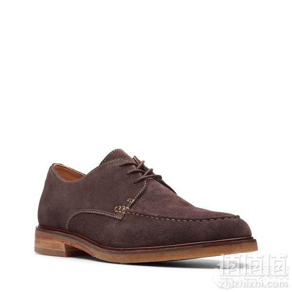 2色多码，Clarks 其乐 Clarkdale Apron 男士真皮系带休闲鞋303.74元