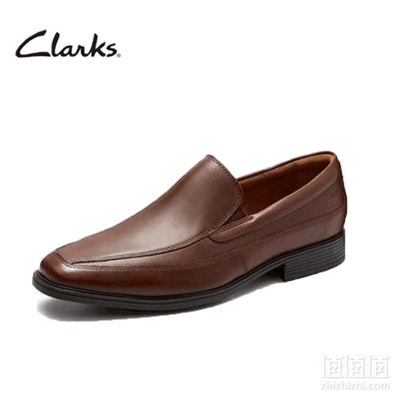 限41.5码，Clarks 其乐 Tilden Free 男士真皮一脚蹬休闲鞋328.39元