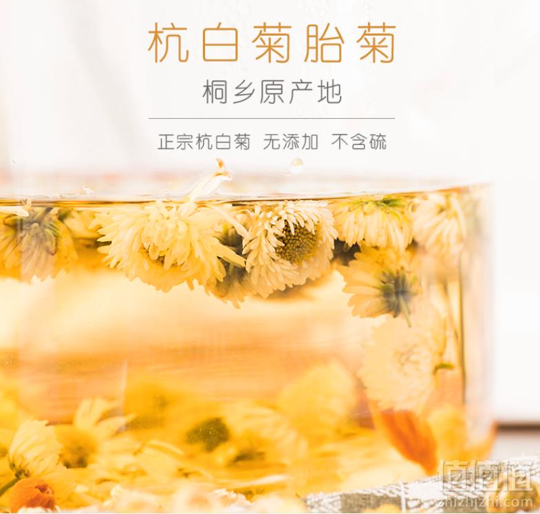 1563955470137141.png 浙江老字号,御牌 正宗杭白菊花蕾胎菊罐装 50g9.9元包邮(需领券)