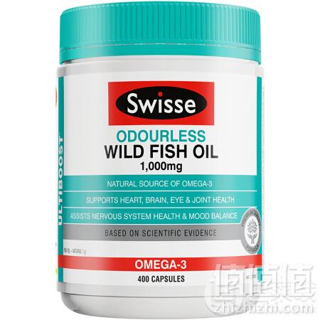 Swisse 无腥味深海鱼油软胶囊 1000mg*400粒*391元