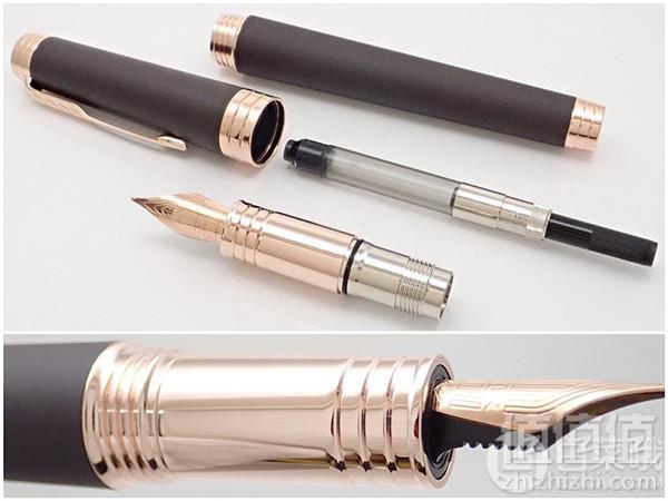 Parker 派克 Premier 首席系列 巧克力玫瑰金夹 18K金尖钢笔礼盒装 F尖新低1199.28元