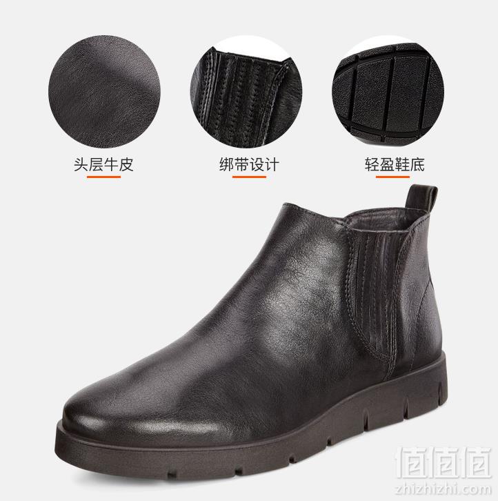 限UK3.5码，Ecco 爱步 Bella 贝拉 女士牛皮切尔西短靴494.62元