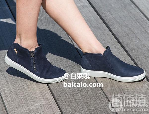 限36码，Ecco 爱步 Soft 7 柔酷7号 女士牛皮侧拉链短靴477.22元