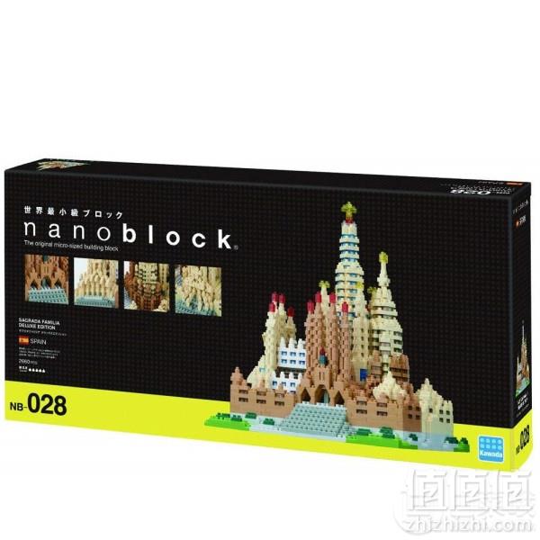 <span>2660片、5星难度！</span>Nanoblock 河田 纳米积木 圣家族大教堂（豪华版）NB-028466.49元