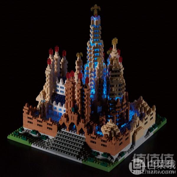 <span>2660片、5星难度！</span>Nanoblock 河田 纳米积木 圣家族大教堂（豪华版）NB-028466.49元
