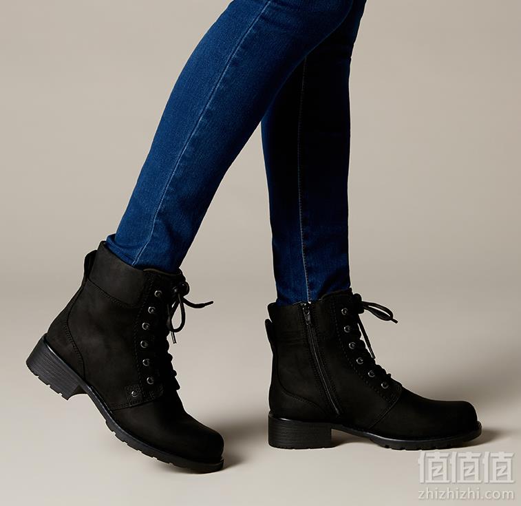 限UK3.5码，Clarks 其乐 Orinoco Spice 女士真皮系带短靴410.03元（国内天猫折后￥1519）