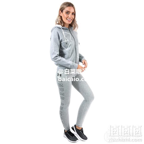 限S码，Under Armour 安德玛 Good Europe FZ 女士抓绒连帽保暖夹克新低166.15元
