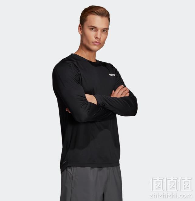 双十一预售，adidas neo 阿迪达斯  D2M LS 男士长袖T恤 DU126489元包邮（需定金20元）