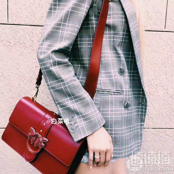 PINKO 品高 Love Abbraccio 1 女士珐琅单肩燕子包 7.5*16.5*27cm974.3元