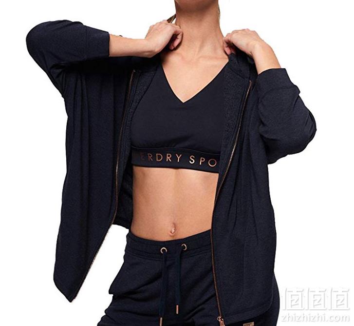 限10码，Superdry 极度干燥 Active Studio 女士拉链连帽衫283.4元