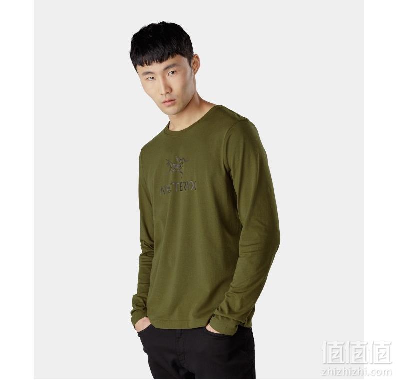 库存浅，Arc'teryx 始祖鸟 Arc'Word LS 19新款 男款休闲棉质长袖T恤282.31元（天猫折后550元）