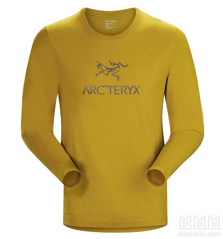 库存浅，Arc'teryx 始祖鸟 Arc'Word LS 19新款 男款休闲棉质长袖T恤282.31元（天猫折后550元）