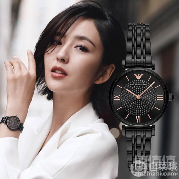 佟丽娅同款，Emporio Armani 安普里奥·阿玛尼 女士满天星镶钻石英手表 2色 AR11244/AR112451599元包邮包税