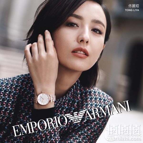 佟丽娅同款，Emporio Armani 安普里奥·阿玛尼 女士满天星镶钻石英手表 2色 AR11244/AR112451599元包邮包税