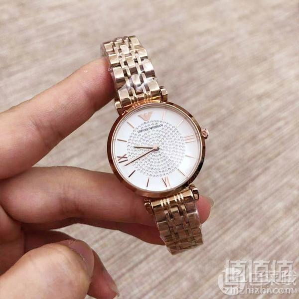 佟丽娅同款，Emporio Armani 安普里奥·阿玛尼 女士满天星镶钻石英手表 2色 AR11244/AR112451599元包邮包税