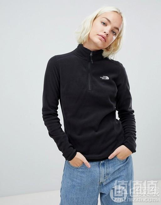 多码，The North Face 北面 100 Glacier 女士1/4拉链抓绒衣237.71元