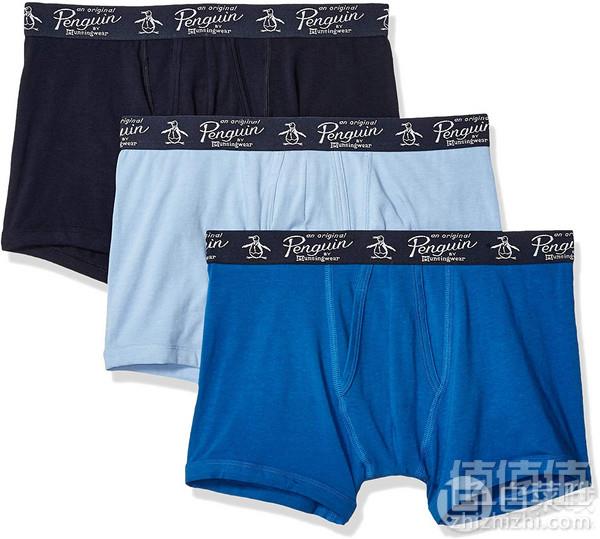 Original Penguin 企鹅牌 男士弹力纯棉平角内裤3条装136.13元