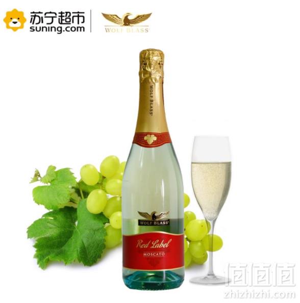 WolfBlass 纷赋 红标莫斯卡托起泡葡萄酒 750ml19.9元