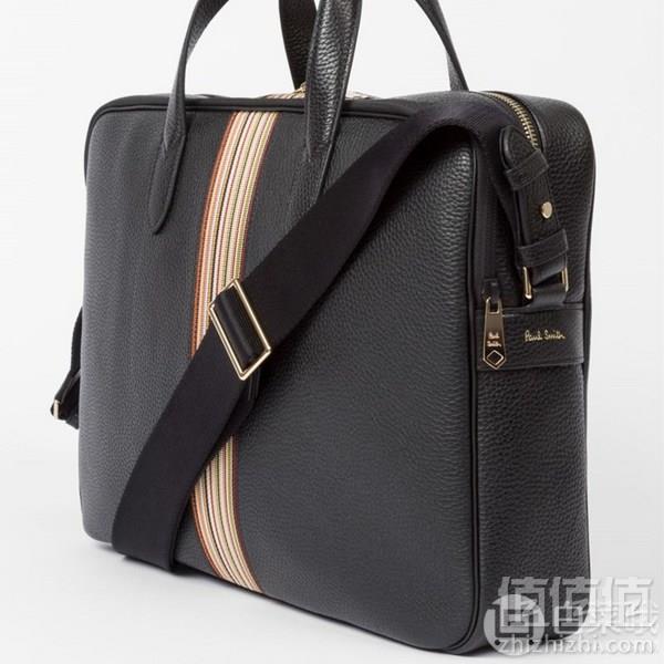 Paul Smith 保罗·史密斯 男士真皮条纹公文包2764元