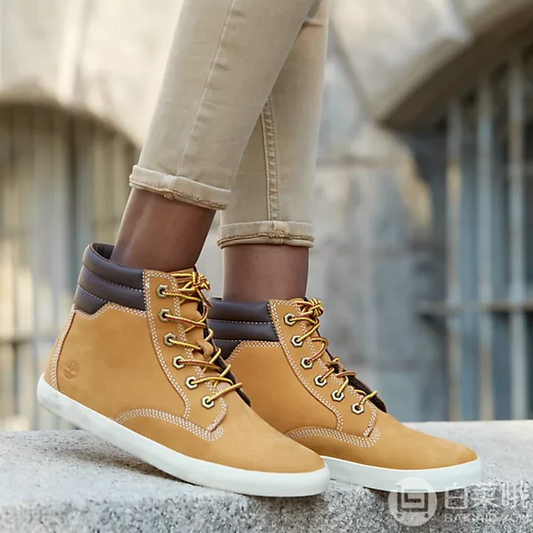 限UK4码，Timberland 添柏岚 女士 Dausette 反绒皮踝靴475.04元