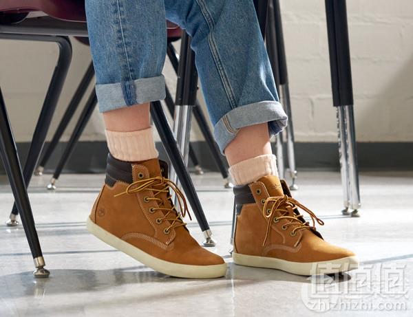 限UK4码，Timberland 添柏岚 女士 Dausette 反绒皮踝靴475.04元
