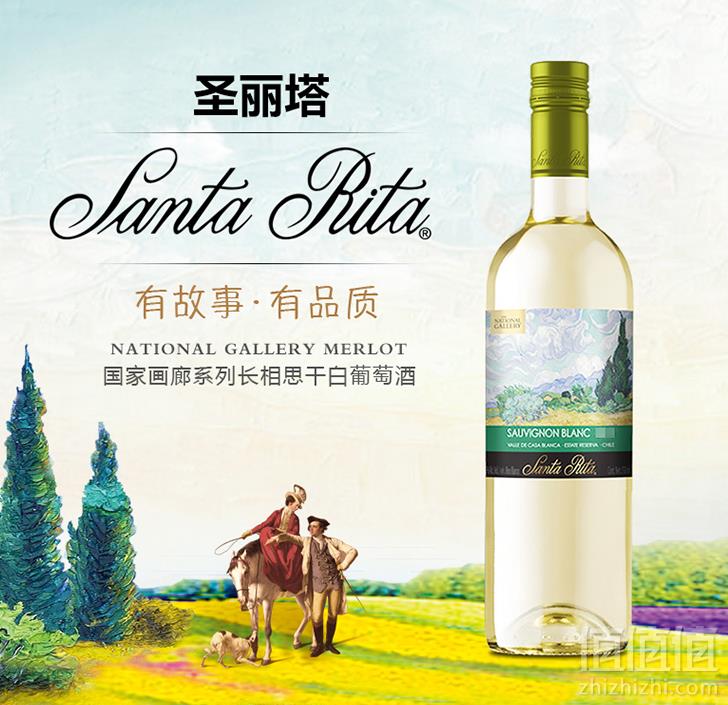 智利进口 Santa Rita 圣丽塔 国家画廊系列 长相思干白葡萄酒 750ml*3件 59.7元19.9元/件（双重优惠）