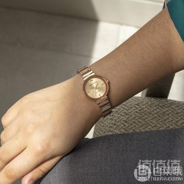 Anne Klein 安妮·克莱因 AK/2434RGRG 镶钻玫瑰金石英女表新低216.35元