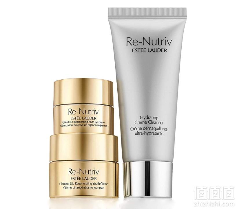 Estee Lauder 雅诗兰黛 Re-Nutriv 旅行套装3件套（白金级面霜15ml+白金级紧颜眼霜7ml+白金洗面奶50ml）307.44元