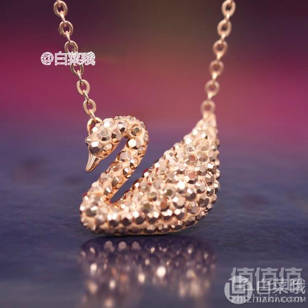 双11预售，SWAROVSKI 施华洛世奇 玫瑰金色天鹅项链 5368988227元包邮（定金￥40）