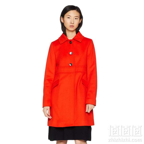 38码，BOSS Hugo Boss 雨果·博斯 Ohjules 女士羊绒羊毛混纺大衣1417.62元