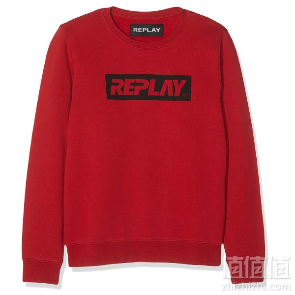 Replay 男士纯棉Logo印花圆领卫衣387元