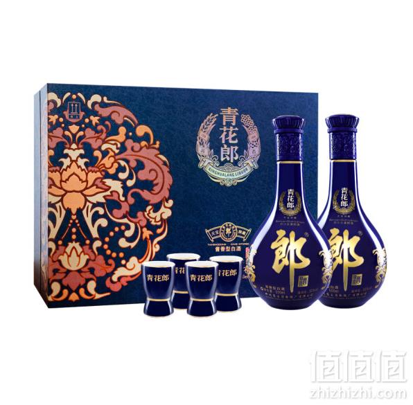 郎酒 青花郎 陈酿 53度 口感酱香型白酒 500ml*2瓶礼盒装 +赠 郎牌特曲500ml*2瓶1577元包邮（双重优惠）