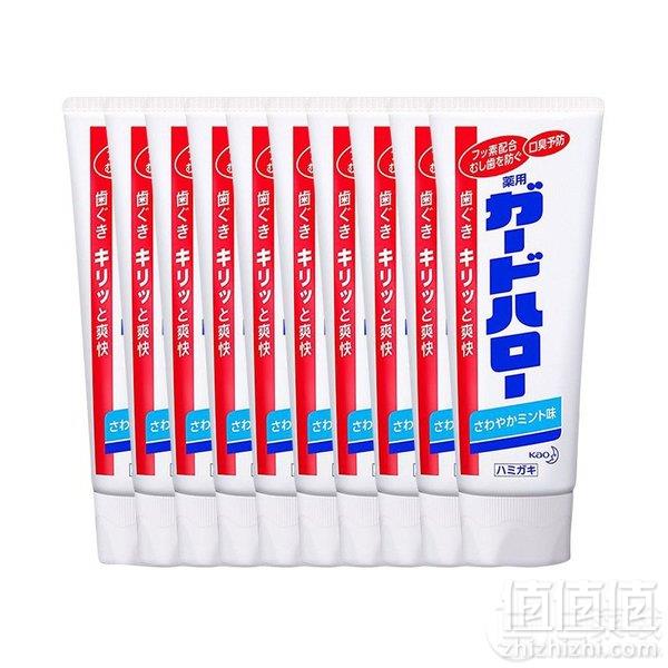 23点截止预售，Kao 花王 防蛀护齿除牙垢美白牙膏 清新薄荷味 165g*12支79元包邮（需定金5元）