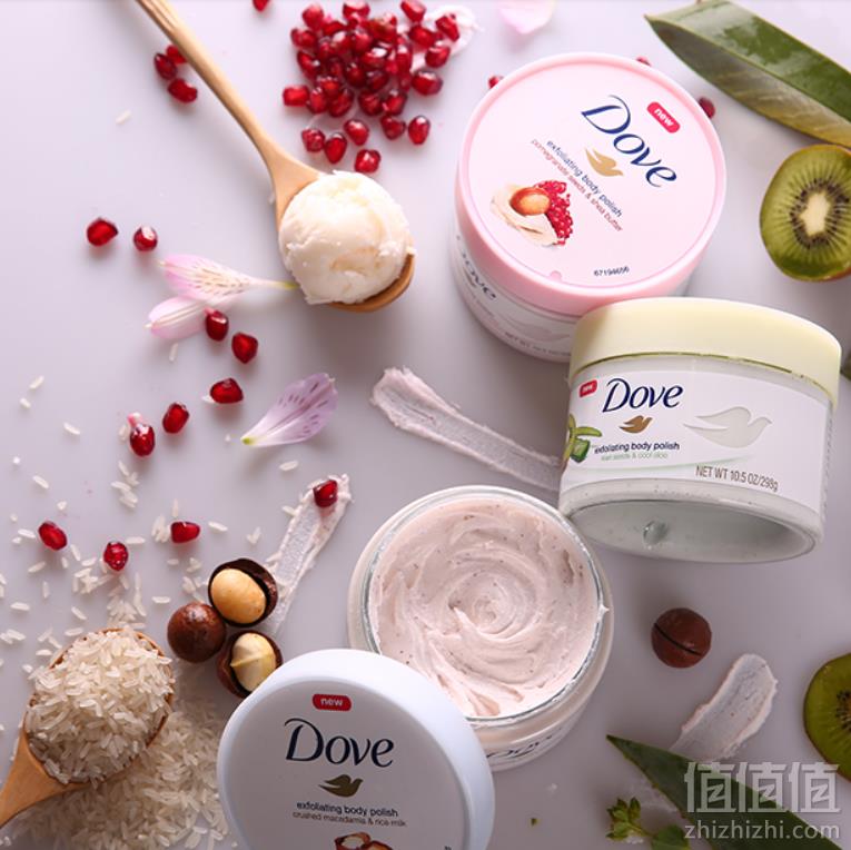 Dove 多芬 石榴籽乳木果冰淇淋身体磨砂膏225ml*4瓶新低108.8元