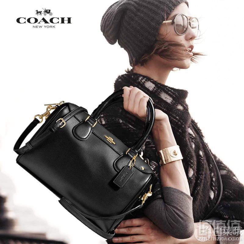 双十一预告，Coach 蔻驰  Mini Bennett 女士波士顿真皮水桶包 F57521 6色740.05元包邮包税（前1小时）