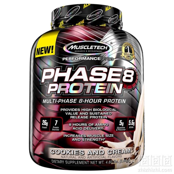Muscletech èèç§æ Phase8 ç¼éç©éµèç½ç² é¥¼å¹²åå¥¶æ²¹å³ 2.09kg256.8å