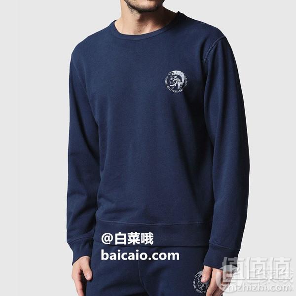 限XS码，Diesel 迪赛 Willy 男士长袖圆领卫衣240.95元