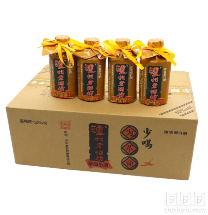 泸州老酒坊 革命小酒 52度浓香型白酒118ml*24瓶178元包邮（下单立减）