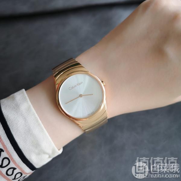 Calvin Klein 卡文克莱 Whirl系列 女士 玫瑰金简约石英腕表 K8A23646390.78元