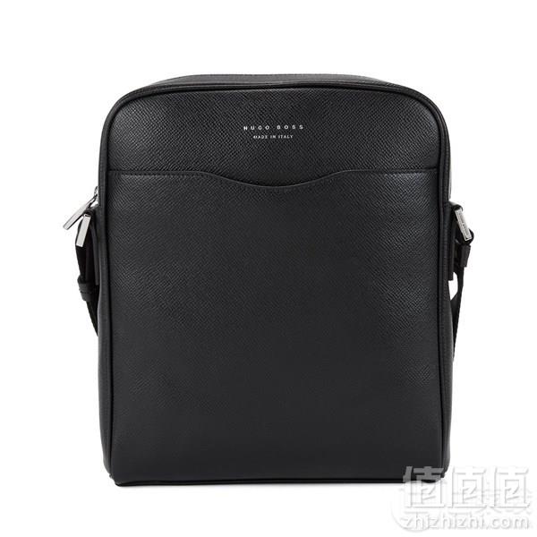 意大利产，BOSS Hugo Boss 雨果·博斯 Signature_NS 男士真皮单肩斜挎包1666.3元