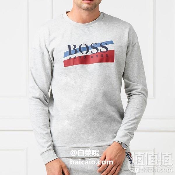 BOSS Hugo Boss 雨果·博斯 男士纯棉印花圆领卫衣新低305.63元